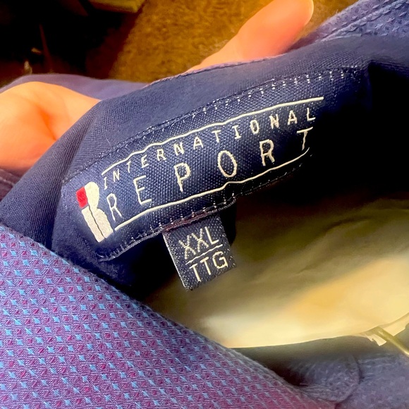 International Report Men’s Purple/Blue Button Down Shirt Size XXL - Picture 4 of 4